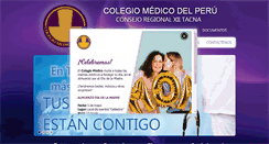 Desktop Screenshot of colegiomedicotacna.com